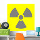 Symbole-Radioactivité:Gris Wall Mural