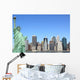 The Statue of Liberty and Manhattan skyline, New York City Wall Mural