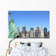 The Statue of Liberty and Manhattan skyline, New York City Wall Mural