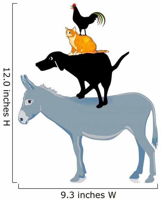 Bremen Town Musicians Wall Decal