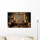 Brown Leather Couch With Empty Frame Wall Mural