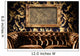 Brown Leather Couch With Empty Frame Wall Mural