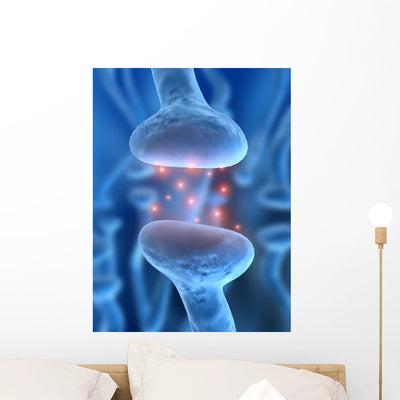 Aktiver Rezeptor Wall Decal shown on a wall