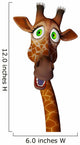 Giraffe Close up Wall Decal