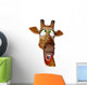 Giraffe Crazy up Wall Decal