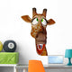 Giraffe Crazy up Wall Decal