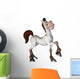 Horse Cartoon Happy Walking