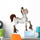Horse Cartoon Happy Walking