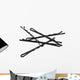 Hair Pins Wall Mural