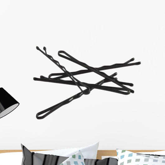 Hair Pins Wall Mural