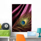 Peacock Feather over Silk