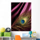 Peacock Feather over Silk