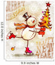 Skating Happy Snowman with