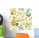 Seamless Leaves Theme Wall Decal