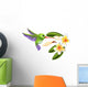 Humming Bird and Flowers