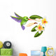 Humming Bird and Flowers