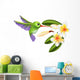 Humming Bird and Flowers