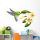 Humming Bird and Flowers