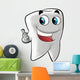 Smiling Molar Tooth Wall Decal