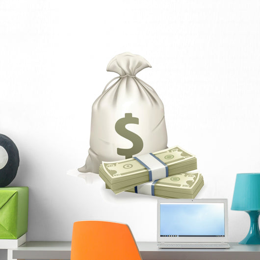 Sack and money Wall Decal