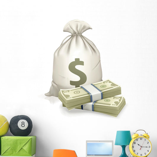 Sack and money Wall Decal
