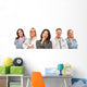 Hispanic Woman with Male and Female Doctors or Nurses Wall Mural