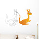 Kangaroo Wall Mural
