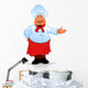 Fat chef cook Wall Decal
