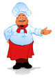 Fat chef cook Wall Decal