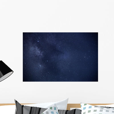 Milky Way Wall Mural shown on a wall