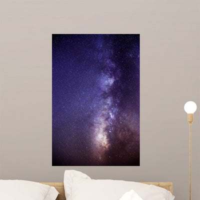 Milky Way Wall Mural shown on a wall