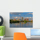 Cityscape of Richmond, Virginia over the James River. Wall Mural