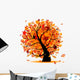 Beautiful Autumn Tree for Your Design Wall Decal