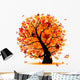 Beautiful Autumn Tree for Your Design Wall Decal
