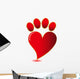 Paw Print Lovevector