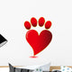 Paw Print Lovevector