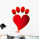 Paw Print Lovevector