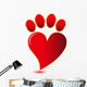 Paw Print Lovevector