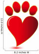 Paw Print Lovevector