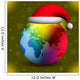 Christmas Santa's Hat Multicolor Wall Mural