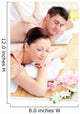 Young Caucasian Couple Receiving a Back Massage Wall Mural