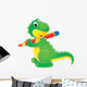 Green Dinosaur Wall Decal