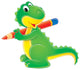 Green Dinosaur Wall Decal