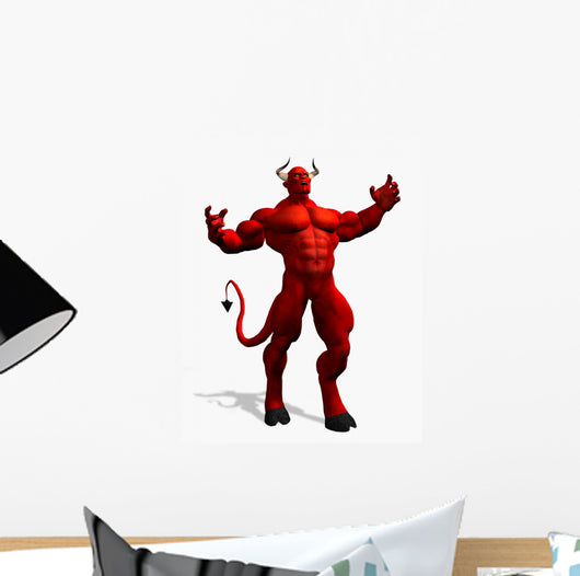 Angry Devil Wall Decal