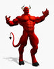 angry devil Wall Decal