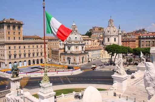 view of panorama Rome, Italy Wall Mural
