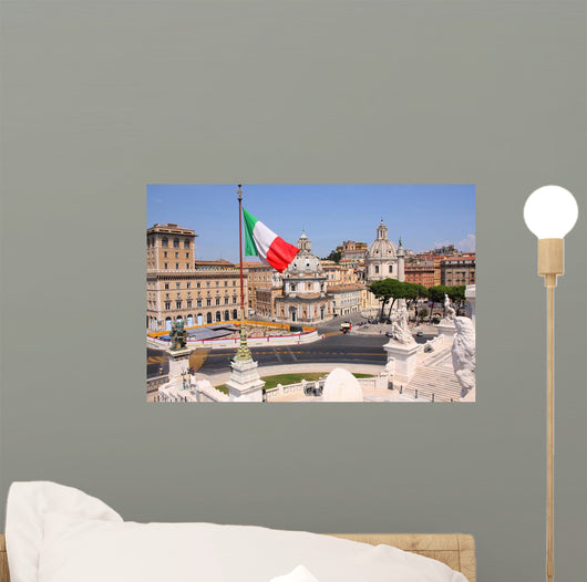 Panorama Rome Italy Wall Mural