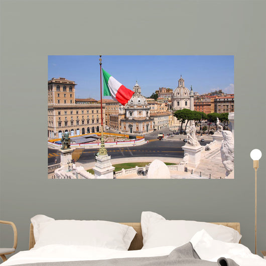view of panorama Rome, Italy Wall Mural