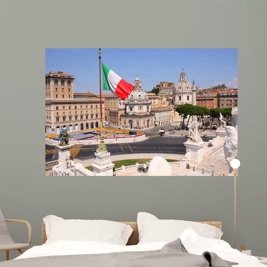 view of panorama Rome, Italy Wall Mural