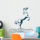 horse label vintage Wall Decal